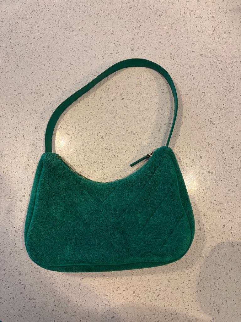HM Emerald Green Suede Shoulder Bag